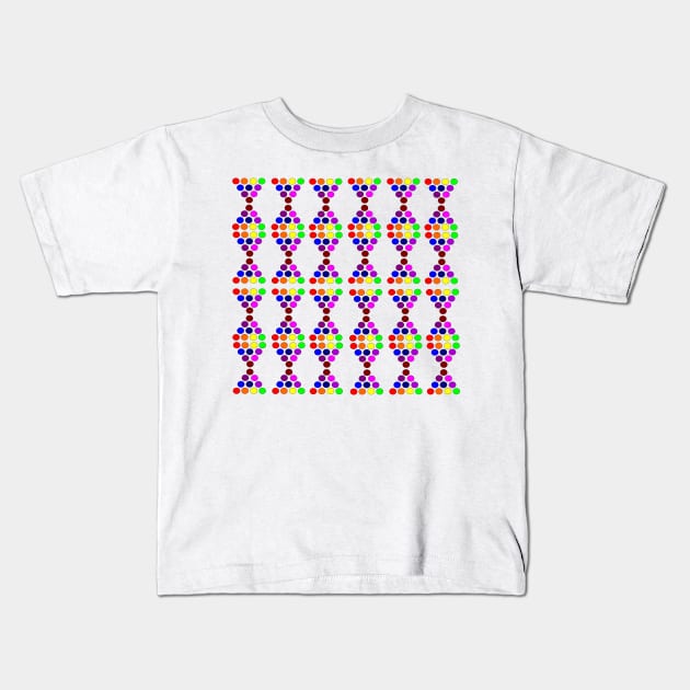 Colourful circles pattern Kids T-Shirt by RAK20